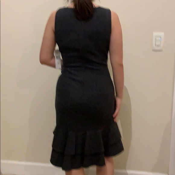 NWT Ralph Lauren Dark Grey Mid-Length Flared Dress - Picture 2 of 6